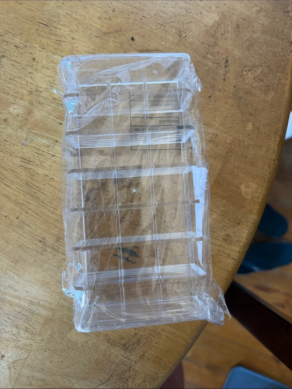 Clear Plastic card Display Stand - Clear